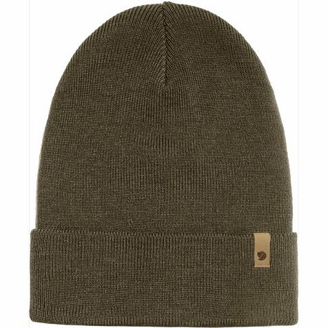 Fjällräven Women Classic Beanies Dark Olive PH41974 Philippines